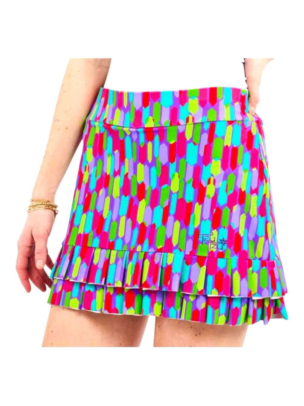 Tzu Tzu Sport Kenley skort in the vibrant "Jolly Rancher" Women’s Small Tennis